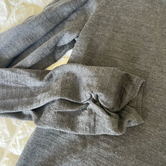 St. John Charcoal Wool Knit sweater Top - Picture 3 of 6